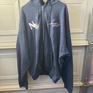 Darc Sport Blue Zip Up Sweater with Logo